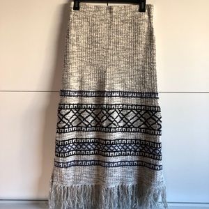 FREE PEOPLE KNIT SWEATER SKIRT